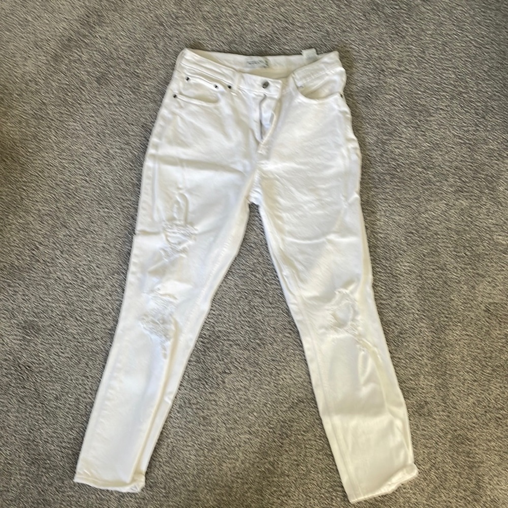 Abercrombie white jeans